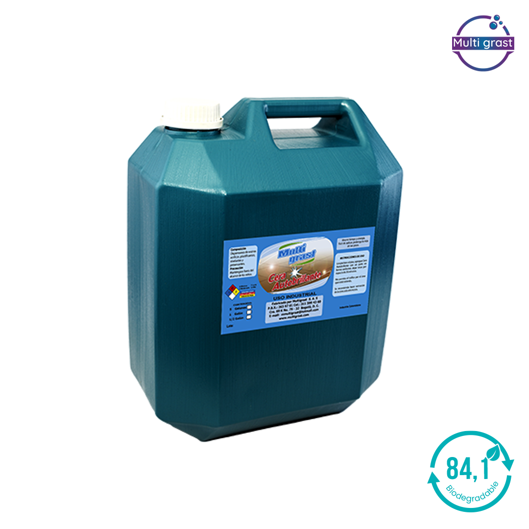 Cera para pisos Multigrast galón para mármol granito terrazo y cerámica con brillo profesional