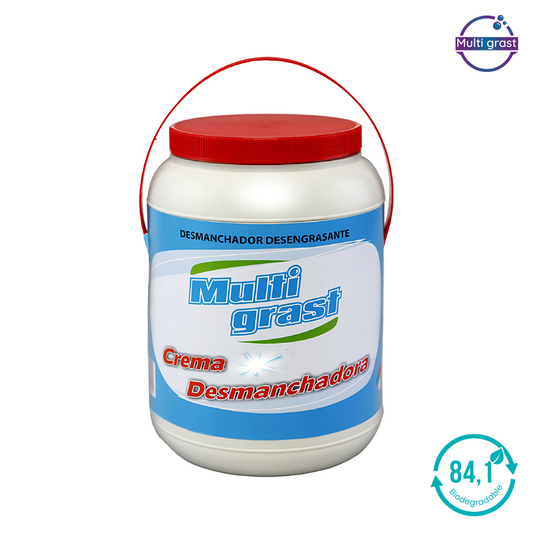 Crema desmanchadora Multigrast galón para uso frecuente en hogar oficina y vehículos